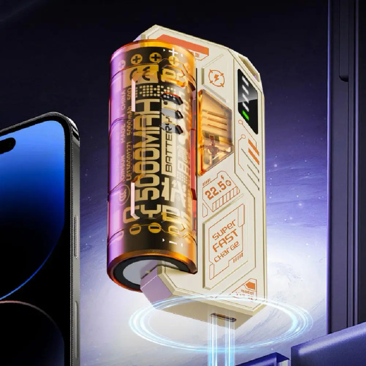پاوربانک خشابی کولومن مدل K-P6 با ظرفیت 5000mAh دو باتری