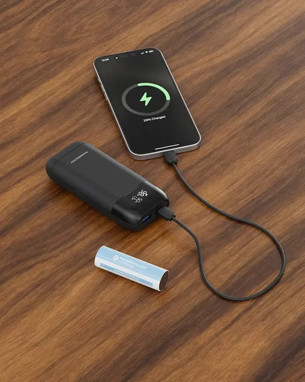 پاوربانک 15000 میلی آمپر پاورولوژی Powerology Diy Cell 10000+5000mAh Power Bank PPBCHA61