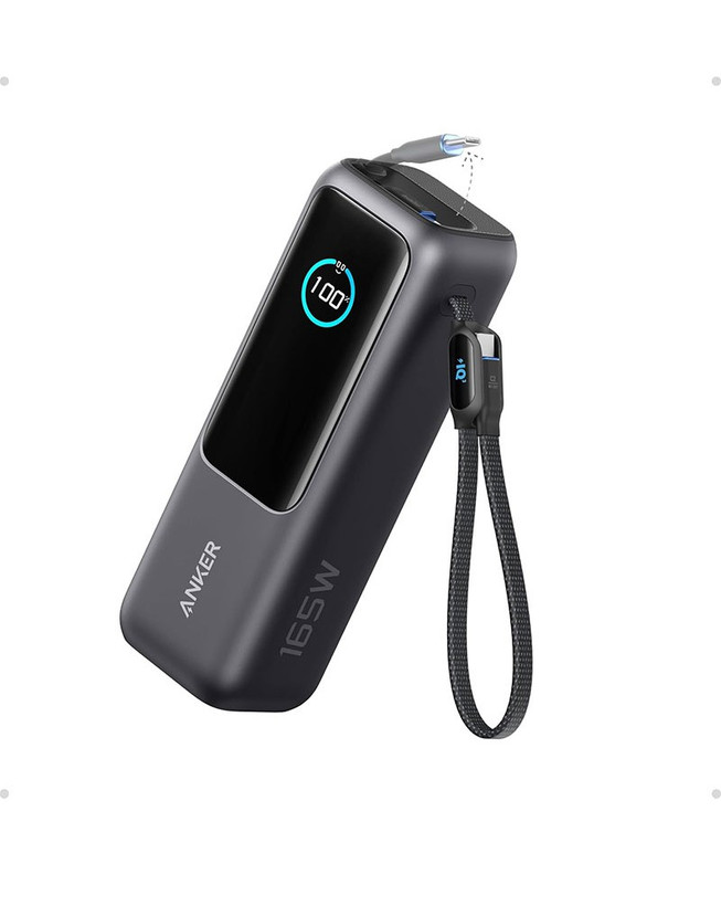پاوربانک انکر 25000 میلی آمپر 165 وات پک گلوبال انگلیسی Anker Zolo PowerBank 25K 165W Built-In USB-C مدل A1695