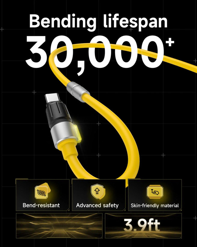 کابل شارژ سریع SHARGE برند شارج مدل SL106 USB‑C به USB‑C طول ۱.۲ متر