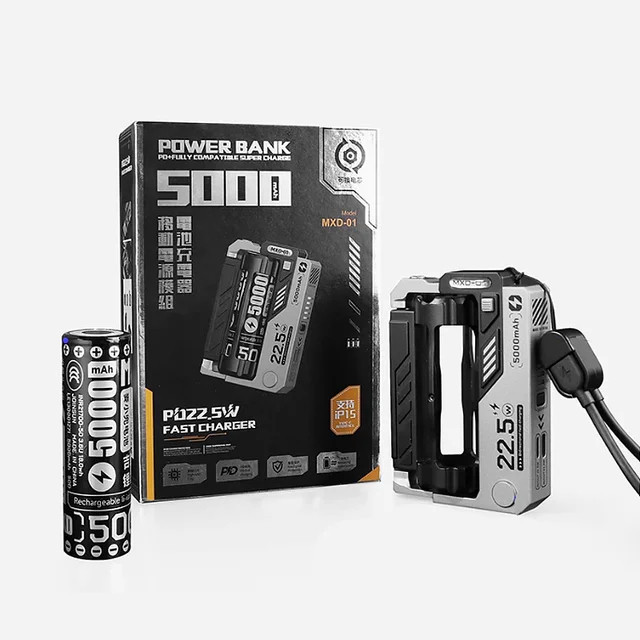 پاوربانک ام ایکس دی مدل MXD-01 ظرفیت 5000 میلی امپر ساعت