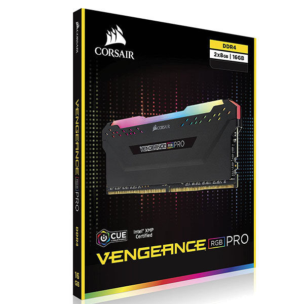 رم DDR4 دسکتاپ 16 گیگابایت 3600Mhz CL18 کورسیر مدل VENGEANCE RGB PRO دو کاناله